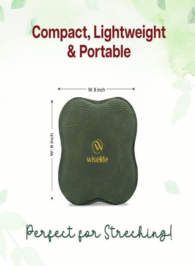 Wiselife Knee Pad | High Density Premium ECO-TPE Foam Material Pro-Grip Texture Soft Surface, Kneeling Support for Yoga, Cushion for Knees, Hands, Wrists, and Elbows (GREEN PRO - Set of 2) - Image 5