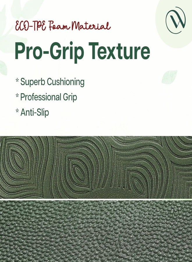 Wiselife Knee Pad | High Density Premium ECO-TPE Foam Material Pro-Grip Texture Soft Surface, Kneeling Support for Yoga, Cushion for Knees, Hands, Wrists, and Elbows (GREEN PRO - Set of 2) - Image 4