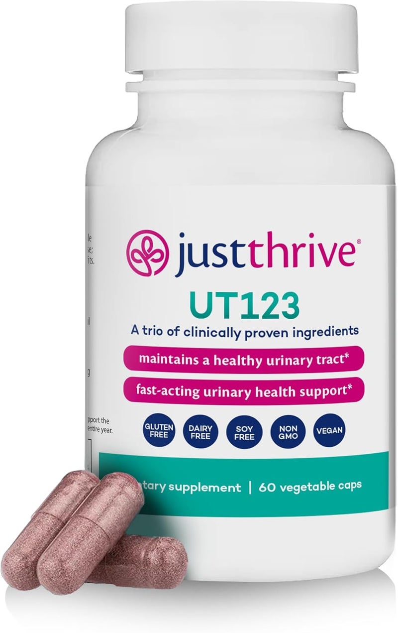 Just Thrive جست ثرايف UT123 يدعم صحة المسالك البولية للنساء مصنوع من التوت البري 60 كبسولة - Image 1
