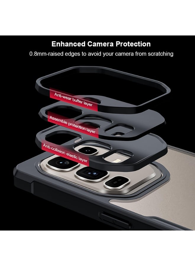 general For Infinix Note 50 Pro Plus Case, Note 50 Pro+ Camera Lens Protection Back Cover, TPU+PC Shockproof Bumper Mobile Phone Case, Anti-Yellowing Slim Fit Protective Casing - Image 3