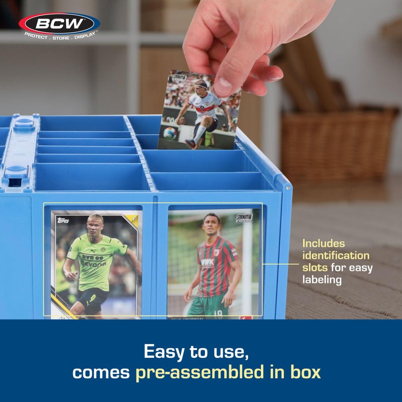 BCW Collectible Card Bin â€“ Blue | Holds 3200 Cards | Includes 4 Dividers | Storage for PokÃ©mon, MTG & Sports Cards - Image 5