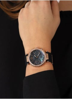 GUESS ساعة سولستيس كرونوغراف مقاومة للماء للنساء GW0113L2 - 37 مم - أسود  - Image 4