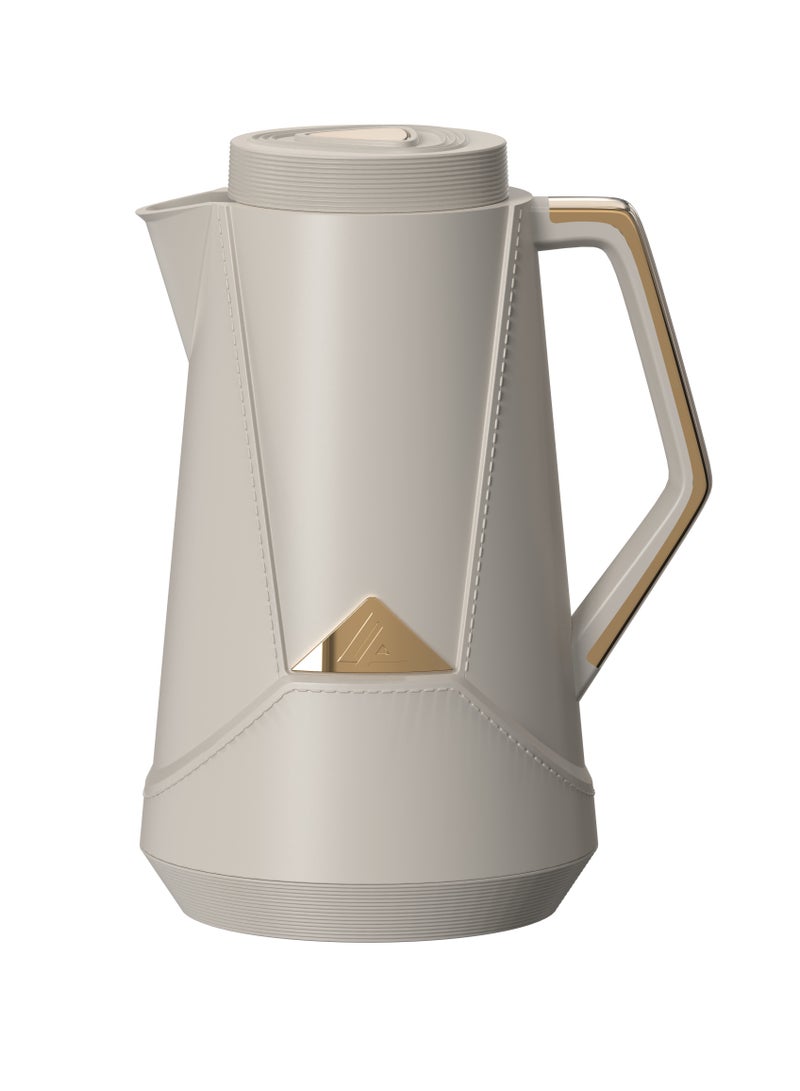 Home Maker 1.0L Lightweight Vacuum Flask - Light Grey | Portable Insulated Bottle