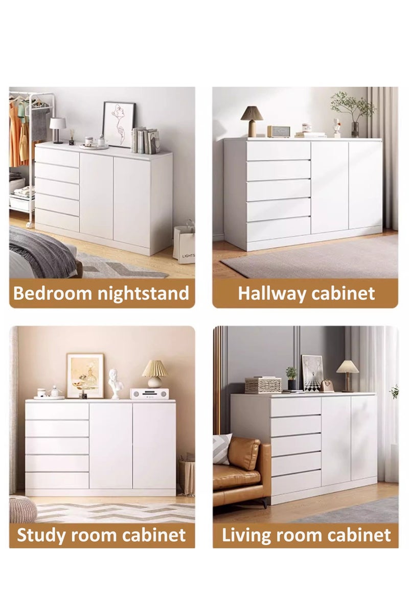 YY-Recheer Sideboard Buffet Cabinet with Storage, Modern Home Storage Cabinet with Drawers and Doors for Hallway, Dining Room, Living Room and Bedroom - Image 2