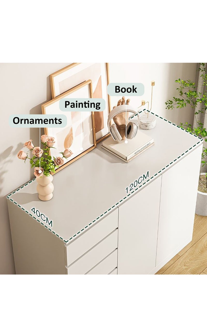 YY-Recheer Sideboard Buffet Cabinet with Storage, Modern Home Storage Cabinet with Drawers and Doors for Hallway, Dining Room, Living Room and Bedroom - Image 4