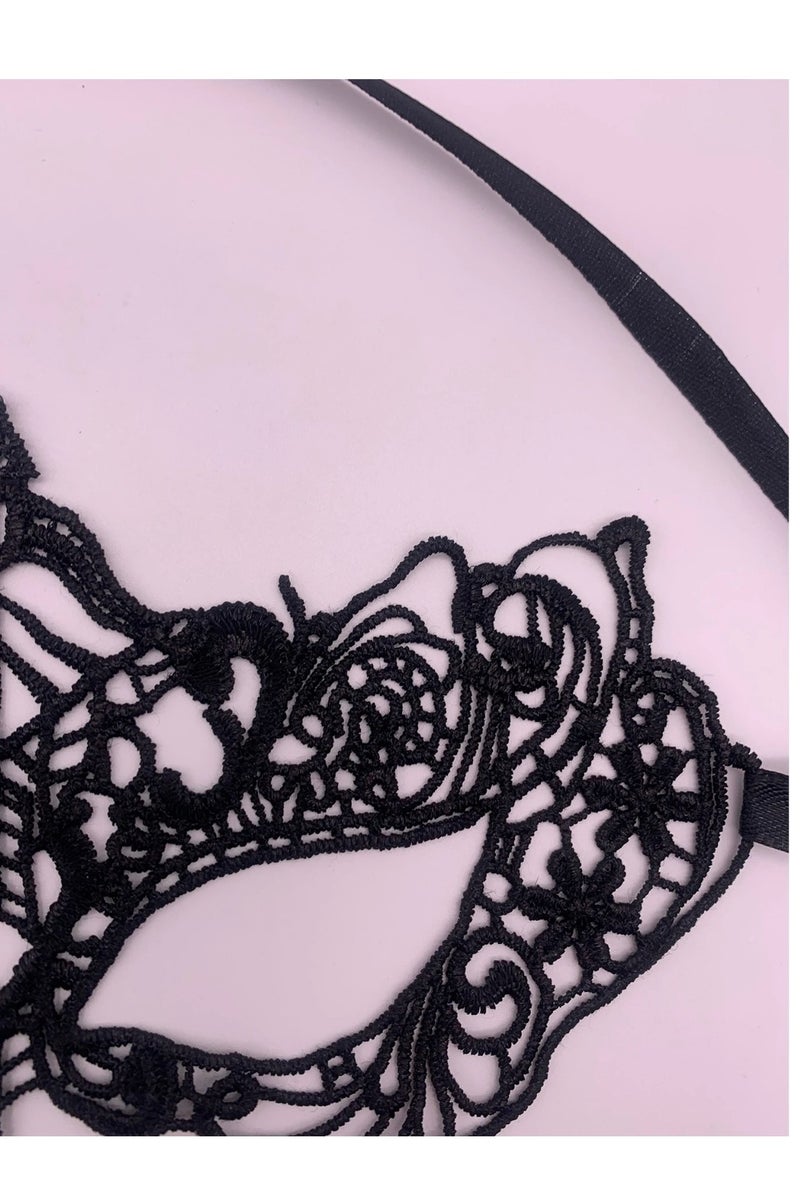 lace mask | eye mask | masquerade | party accessories | role play | elegant mask | lace eye mask | creative design | party mask | costume accessory - Image 3