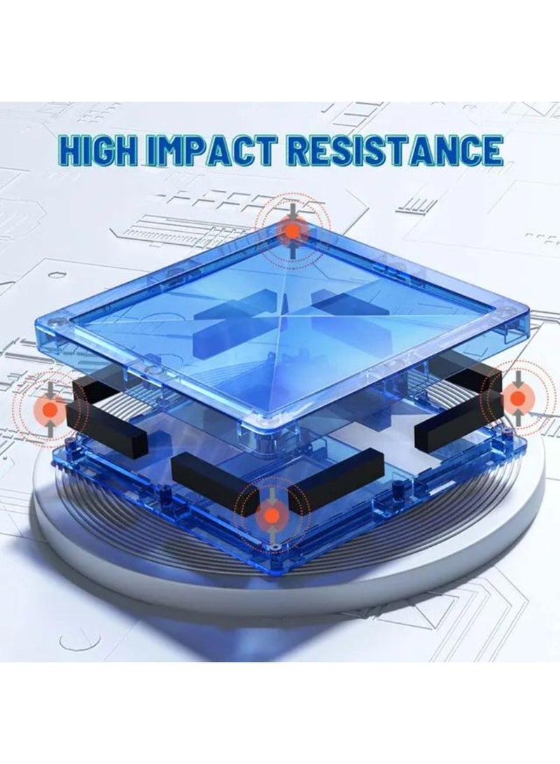 MiDeer Magnetic Tiles – Cool Colors – 20 Pcs Educational Magnetic Building Blocks for Kids Ages 3+ – Large 75mm Translucent Tiles with Strong Magnets, Durable & Safe STEM Toy - Image 2