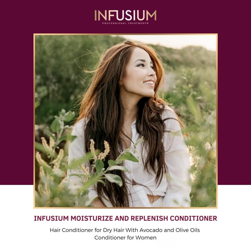 Infusium Repair and Replenish Nourishing Conditioner - Hair Conditioner with Keratin, Argan Oil, and Ceramides - Suitable for All Hair Types - 13.5 oz - Image 4