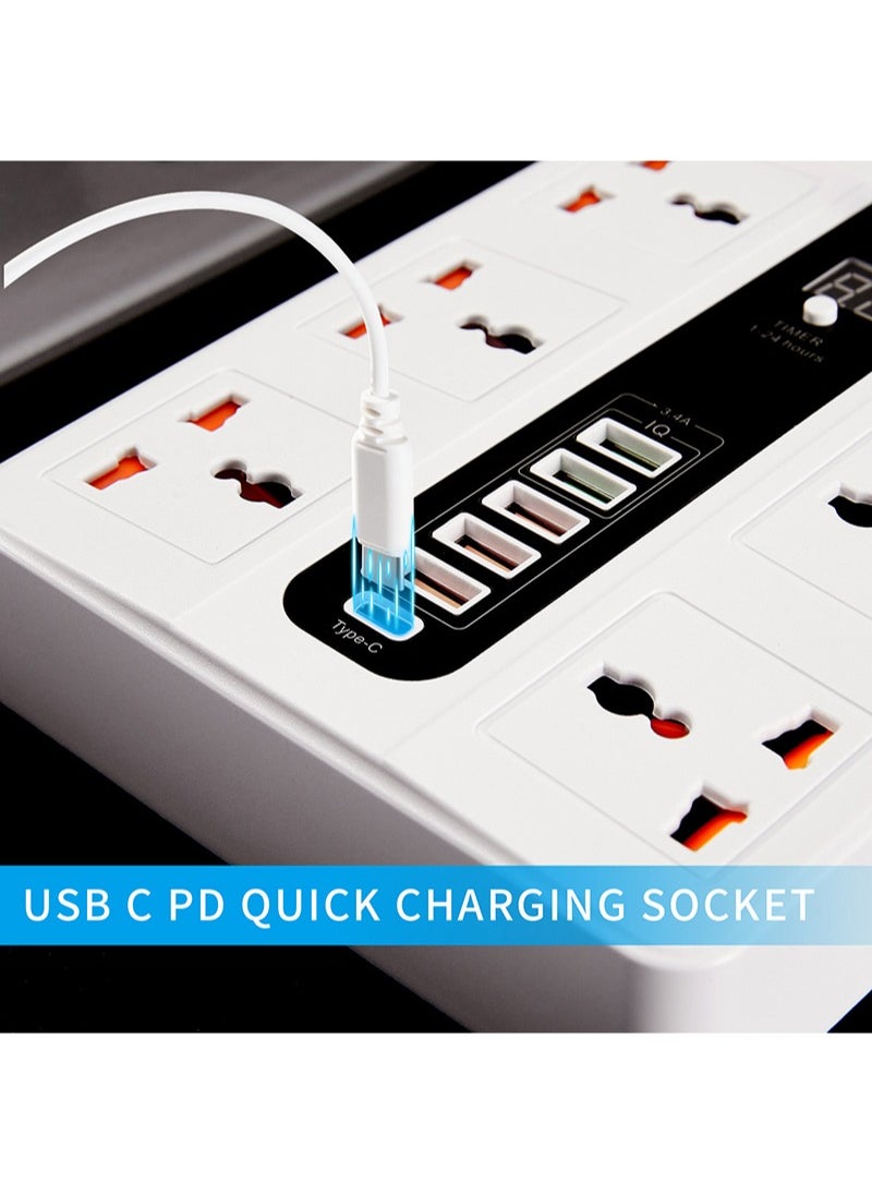 يو إل اتش واي سي - منفذ عالمي لشحن مقبس USB وظيفة توقيت توسيع قطاع الطاقة توصيله كهربائيه مشترك كهرباء توصيلة وصلة كهرباء - Image 1