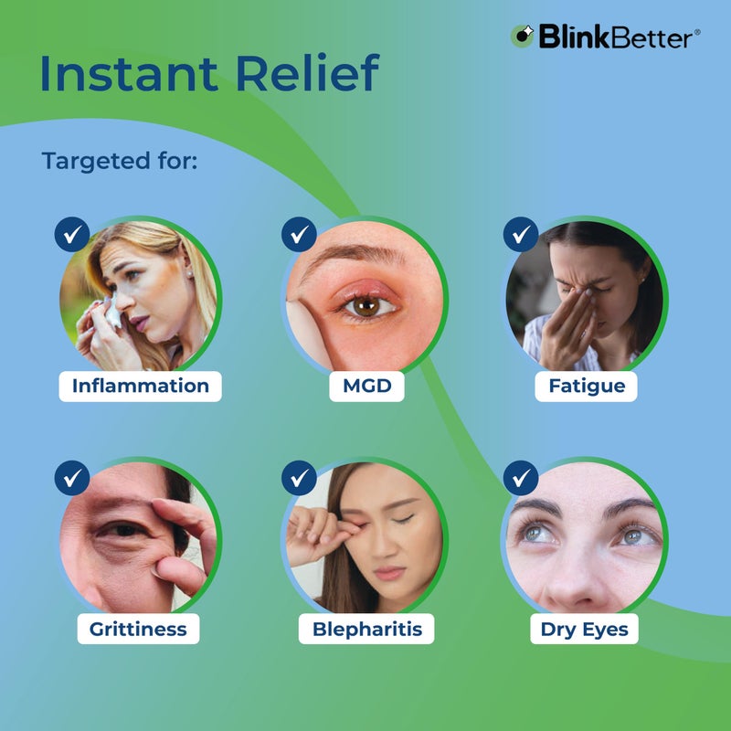 BlinkBetter Tea Tree Oil Eyelid Wipes - 20 x Natural Blepharitis, MGD & Dry Eye Relief Wipes | Cleansing, Soothing, Dual-Textured, Triple Moisture Formula | Biodegradable & Gentle (Pack of 1, 20) - Image 3