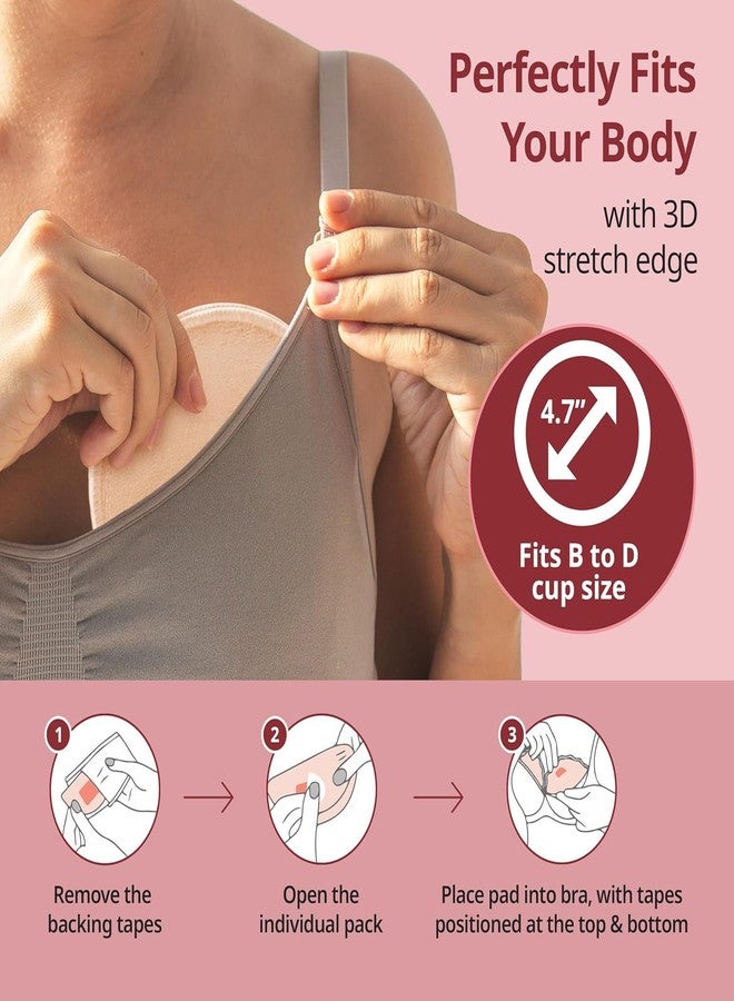 Moppets Washable Maternity Nursing Breast Pads, 3 Pair, Reusable, Leak-Proof and Contoured, Fits Cup Sizes B-D (White - Pack of 10) - Image 5