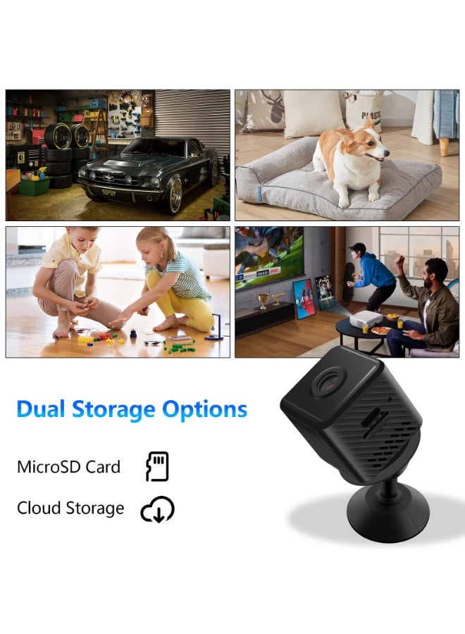 Generic Security Camera, 1080P HD Home Wireless Small Camera, Indoor WiFi Nanny Cam with Motion Detection and Night Vision, 130° Wide Angle, App Alerts, Cloud and SD Storage, Suitable for Kids, Elderly and Pets - Image 4