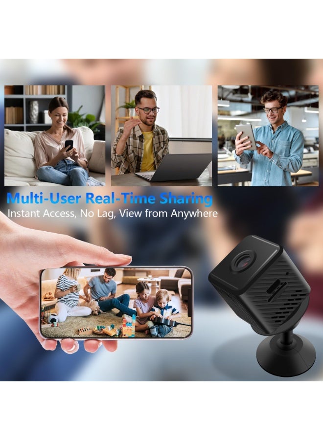 Generic Security Camera, 1080P HD Home Wireless Small Camera, Indoor WiFi Nanny Cam with Motion Detection and Night Vision, 130° Wide Angle, App Alerts, Cloud and SD Storage, Suitable for Kids, Elderly and Pets - Image 1