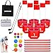 DHXGON Backyard Golf Game with 2 Clubs Portable 6 Hole Golf Course Outdoor Yard Golf Chipping Game for Family and Adults Beach Park Lawn Field Day Reunion Party Games - Image 3