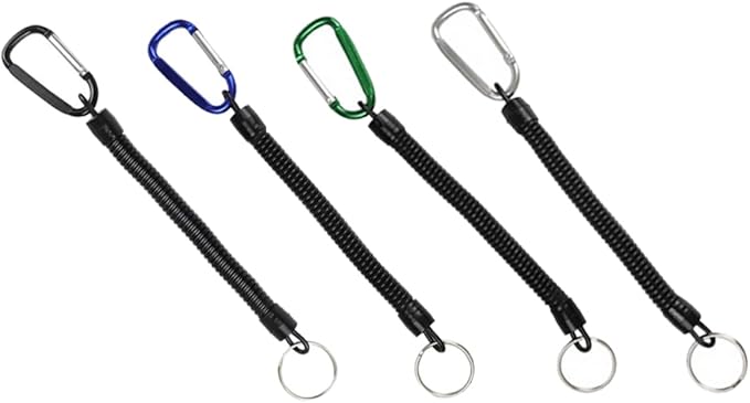 Detachable Anti Lose Spring Rope Key Chain Cord Fishing Lure 1 Pack - Image 1