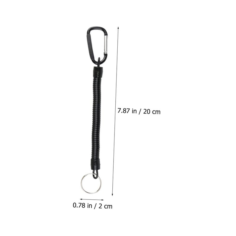 Detachable Anti Lose Spring Rope Key Chain Cord Fishing Lure 1 Pack - Image 4