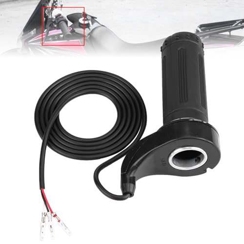 Klanata 7/8" (22.5mm) Full Twist Throttle for E-Bike & Electric Scooter, Universal 3-Wire Speed Control Accelerator Handle Grip for 24V 36V 48V 72V Bicycles, Pocket Bikes, Mini Chopper & Go Kart - Image 2