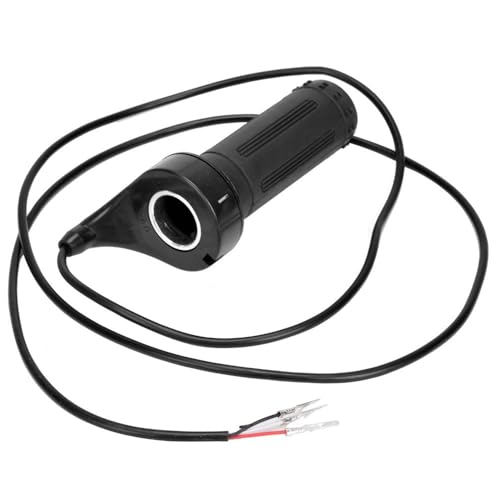 Klanata 7/8" (22.5mm) Full Twist Throttle for E-Bike & Electric Scooter, Universal 3-Wire Speed Control Accelerator Handle Grip for 24V 36V 48V 72V Bicycles, Pocket Bikes, Mini Chopper & Go Kart - Image 1