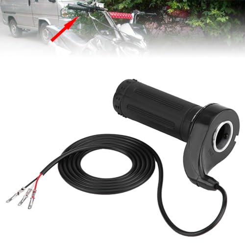 Klanata 7/8" (22.5mm) Full Twist Throttle for E-Bike & Electric Scooter, Universal 3-Wire Speed Control Accelerator Handle Grip for 24V 36V 48V 72V Bicycles, Pocket Bikes, Mini Chopper & Go Kart - Image 5