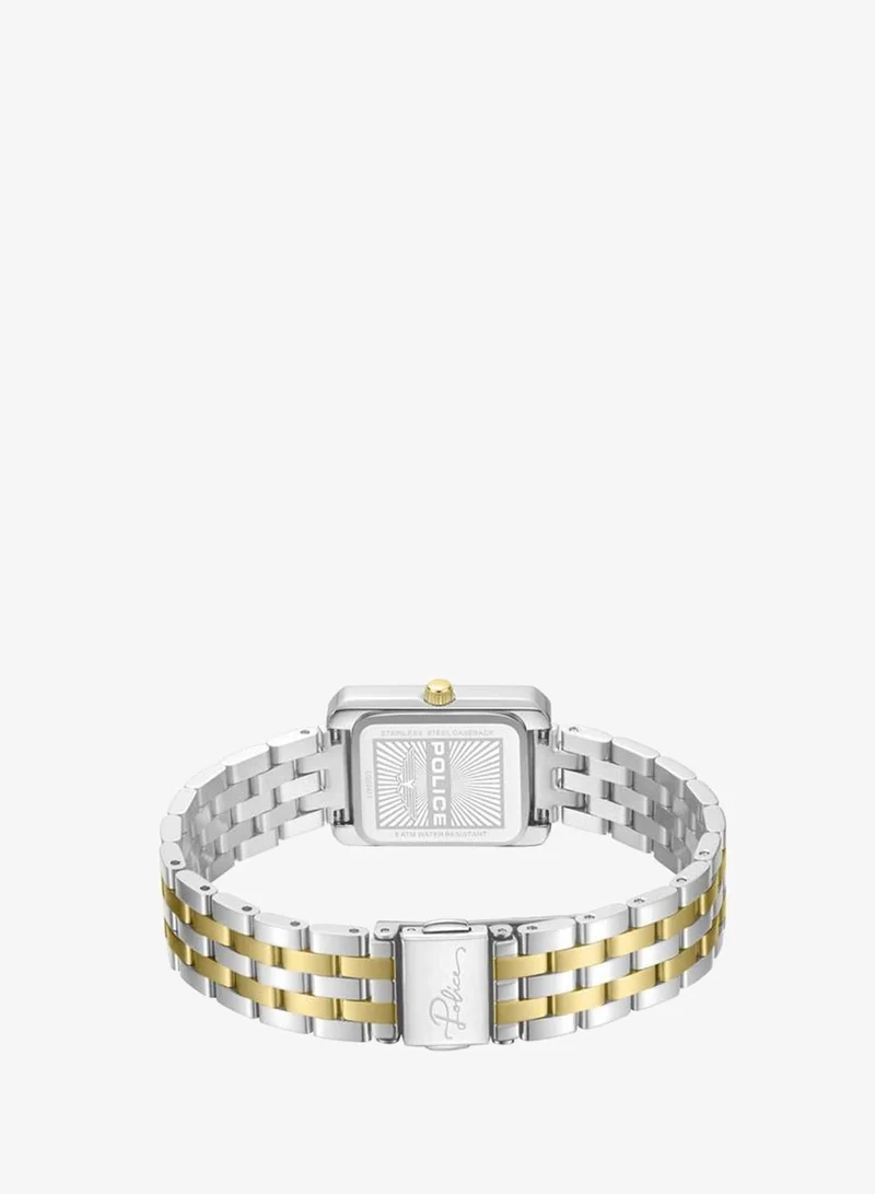 Police Silver Women's Uloya Silver Dial Stainless Steel Bracelet Analog Watch for Women, 21.7mm for Women | Best Price UAE