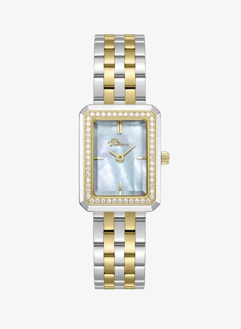 Uloya Silver Dial Stainless Steel Bracelet Analog Watch for Women, 21.7mm