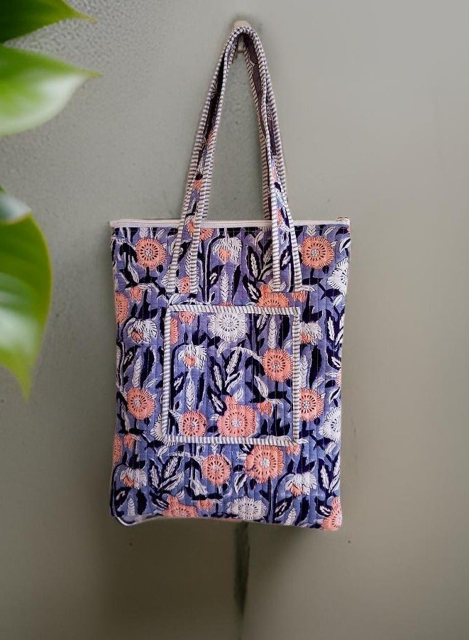 رانجريز حقيبة حمل نسائية من القطن مبطن مصنوعة يدويًا من رانجريز، حقيبة كتف للتسوق مقاس 18 بوصة × 4 بوصة × 16 بوصة - Image 5