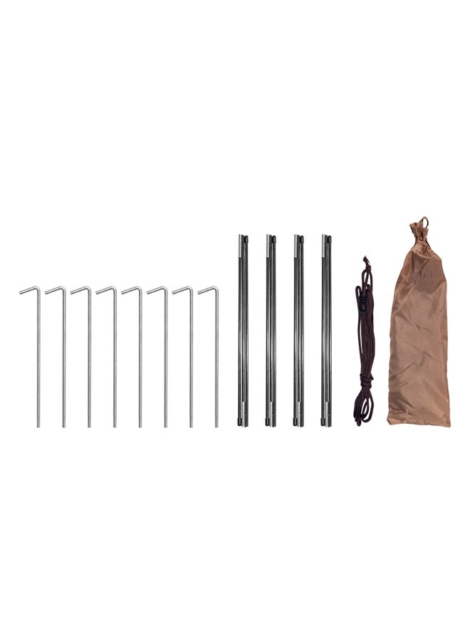 AL SANIDI Nylon windbreak for trips, Camping Curtain, Sandy, Size320*320*145 Cm  - Image 3