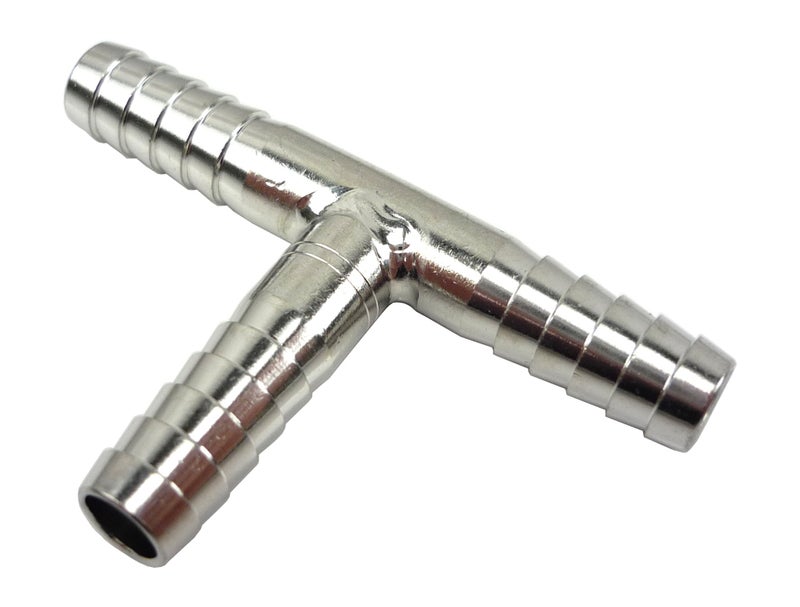 14 Stainless Steel Tee Barb 3 Way Co2 Splitter T