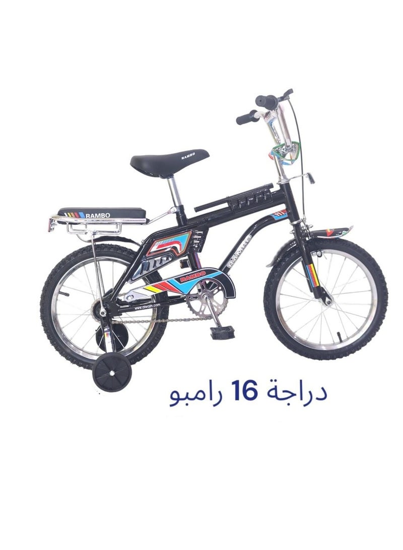 رامبو دراجة معدنية بفرامل قرصية مقاس 16