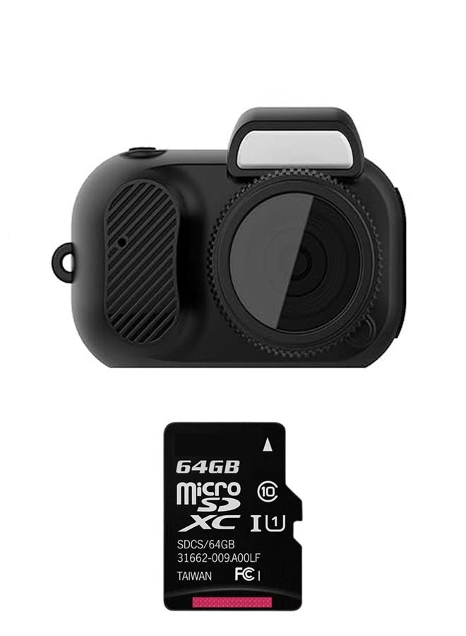 General World's Smallest HD Camera, Keycam Camera, 1080p HD Retro Mini Camera with 8 Filters, 100 Minutes Battery Life (Camera +64G Card)  - Image 1