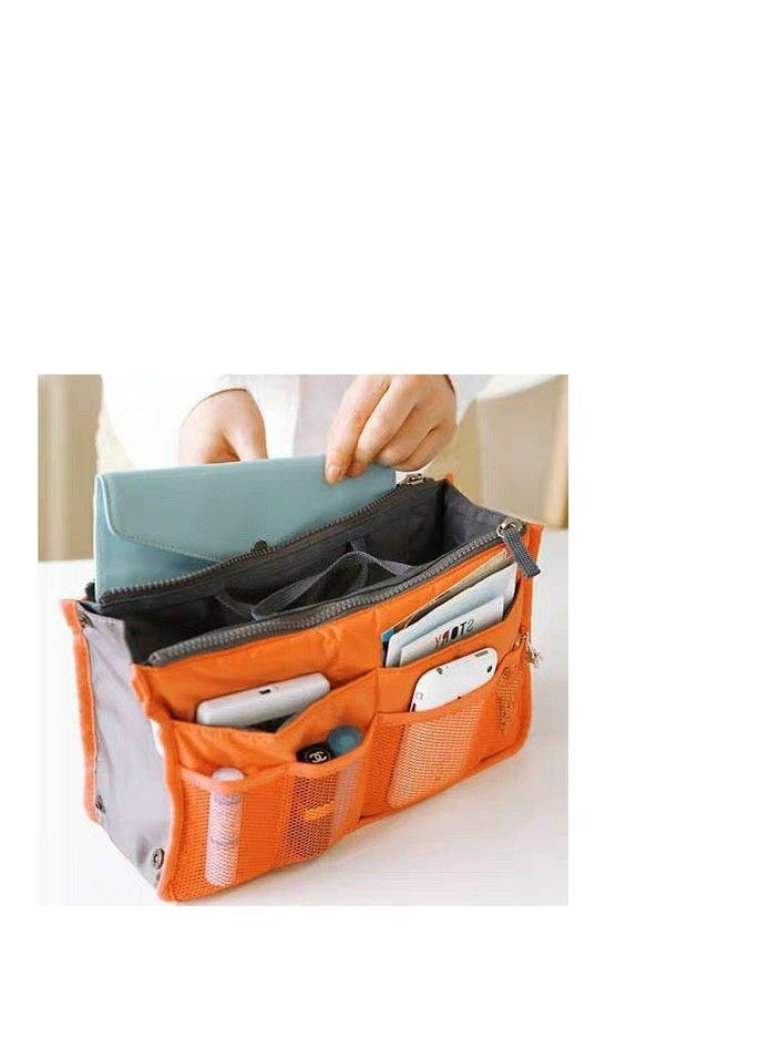 Generic Multipurpose Pouch Pencil Pouch Travel wallet Makeup Kit Toilet Handbag Organizer Medicine Bag Ladies Purse Birthday Gift, Return Gift  IR  - Image 3