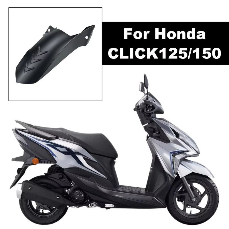 Black Rear Mud Guard for Honda Click 125 150 Game Changer Motorcycle - Image 4