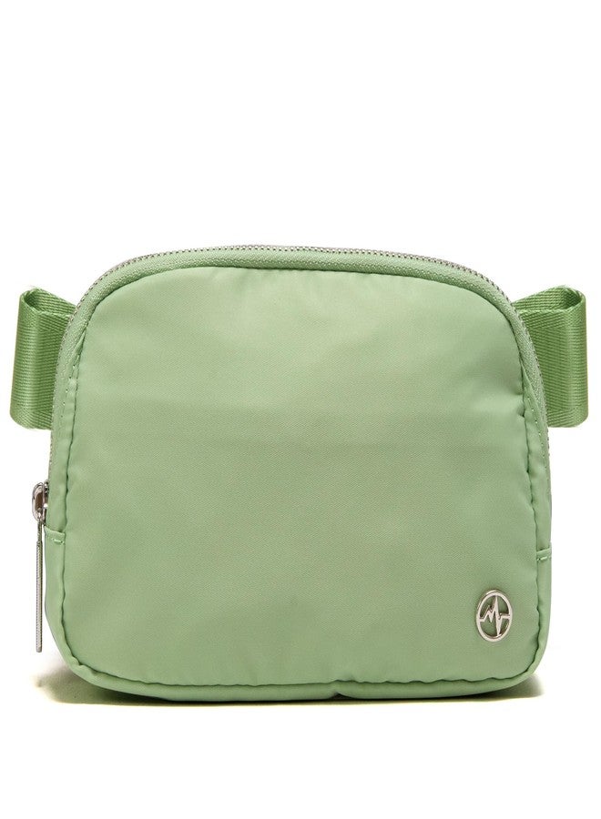 Pander حقيبة خصر نسائية من باندر، حقائب خصر عصرية، حقائب كروس بودي، حقيبة خصر بحزام قابل للتعديل، لون أخضر هليون، 7.5 بوصة × 2 بوصة × 5 بوصة (19 سم × 5.5 سم × 13 سم) - Image 1