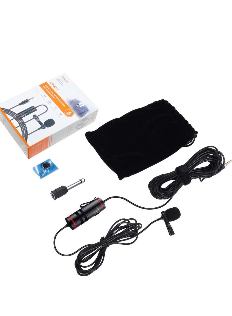 Coopic Omni-directional Lavalier Clip-on Condenser Microphone for Presentations and Video Recording  - Image 2