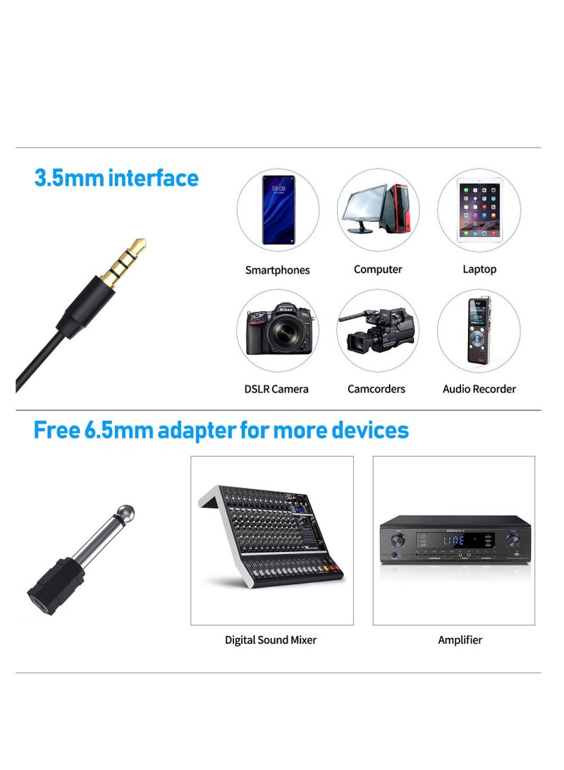 Coopic Omni-directional Lavalier Clip-on Condenser Microphone for Presentations and Video Recording  - Image 5
