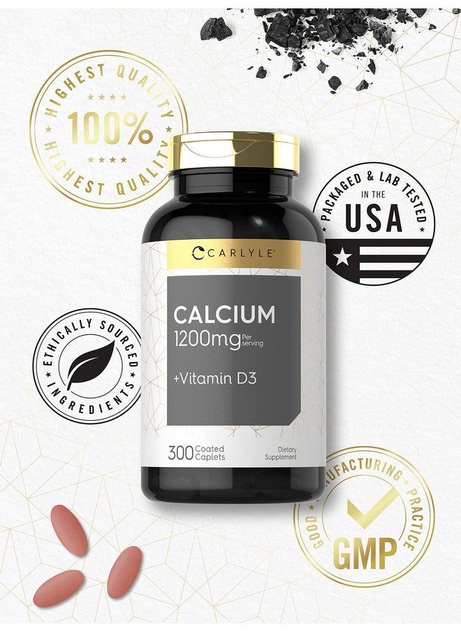 Calcium 1200Mg With Vitamin D3; 300 Caplets; Nongmo Gluten Free And Vegetarian; By Carlyle - pzsku/Z1EED70923C67B1D7AA23Z/45/_/1695146355/2d122212-cf43-4622-82ec-f0a469455f0c