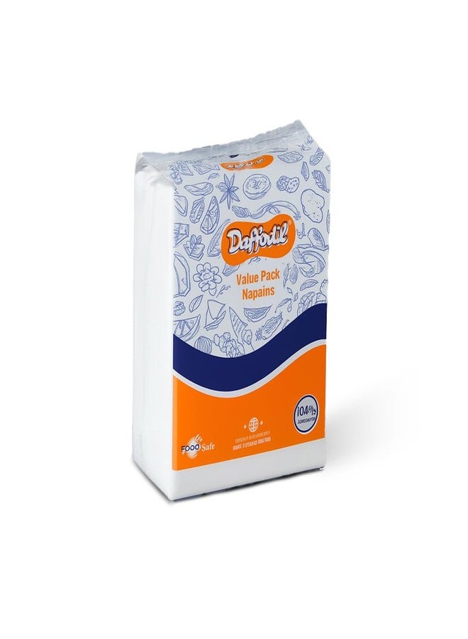 DAFFODIL Tissue Paper Napkins - Pack of 8 (60 Pulls per Pack, Total 480 Pulls) | Soft & Highly Absorbent Disposable Paper Napkins | Multipurpose Tissue Papers for Dining, Parties, Kitchen & Daily Use - Image 1
