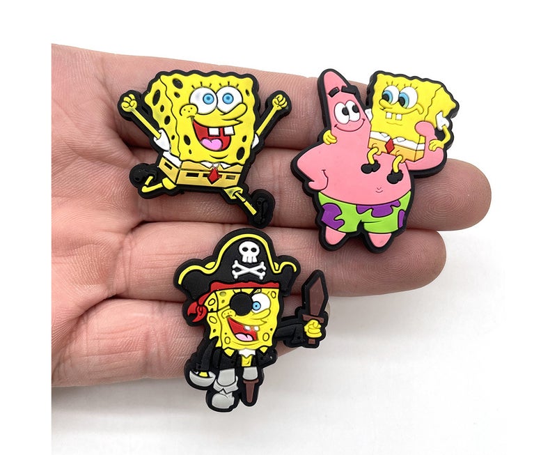 Anime Cartoon SpongeBob Shoe Charms - Image 5