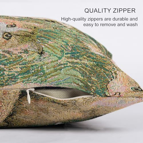 RinRinfam Cute Cat Garden Lumbar Throw Pillow Cover 12x 20, Art Painting Linen Pillow Cushion Cases, Farmhouse Decorative Pillows for Bed, Outdoor Couch Bedroom Car Green - Image 4