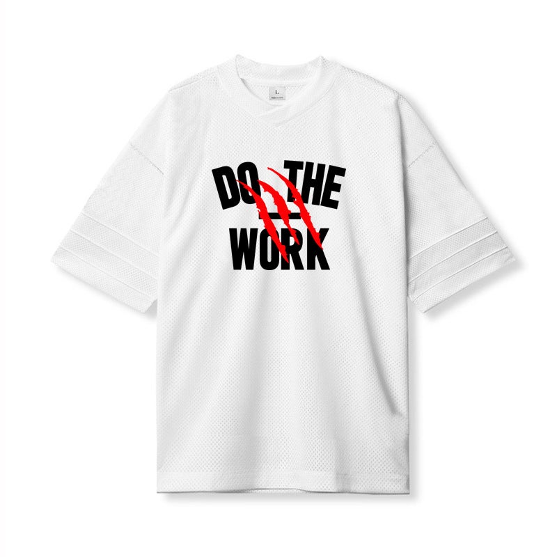 Men''s new fitness sports short sleeve casual quick-drying loose half sleeve plus size bottoming shirt summer - Image 1