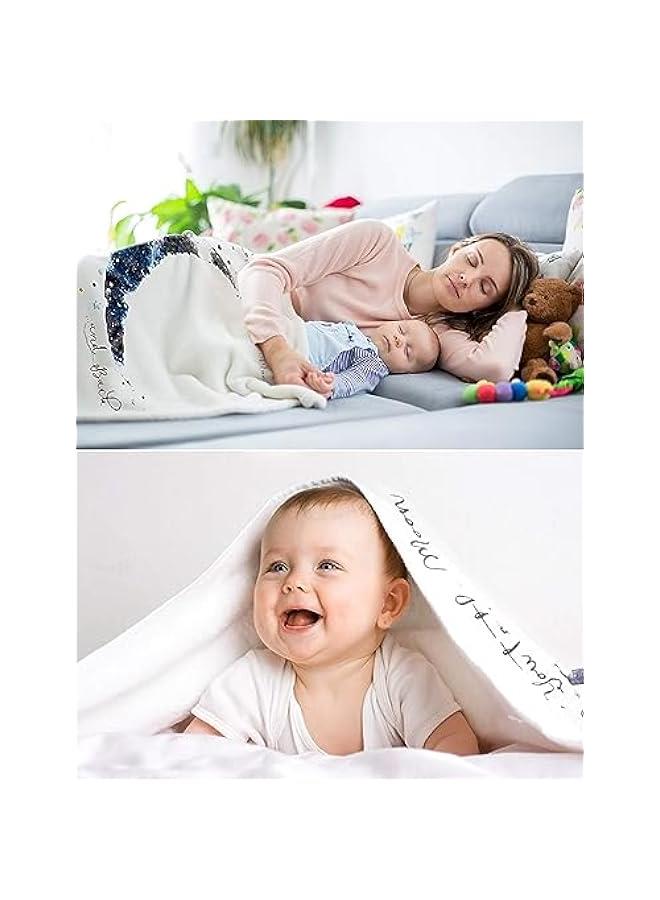 جونيس بطانية معلم شهري بطبعة صور فوتوغرافية وايام الاسبوع وشهور السنة، مناسبة لجلسات التصوير وكهدايا للاطفال حديثي الولادة، مقاس 1 × 1.5 سم، الصوف، ألوان متعددة، من بورديان - Image 2