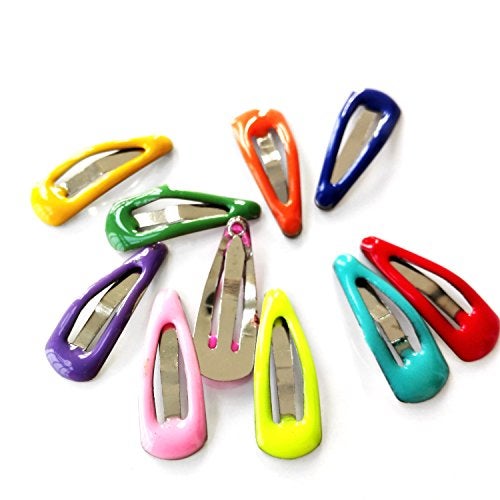 PET SHOW Cute 0.9" Waterdrop Small Snap Hair Clips Pet Grooming Products Dog Cat Puppy Short Hair Accessories Random Color Pack of 20 - Image 2