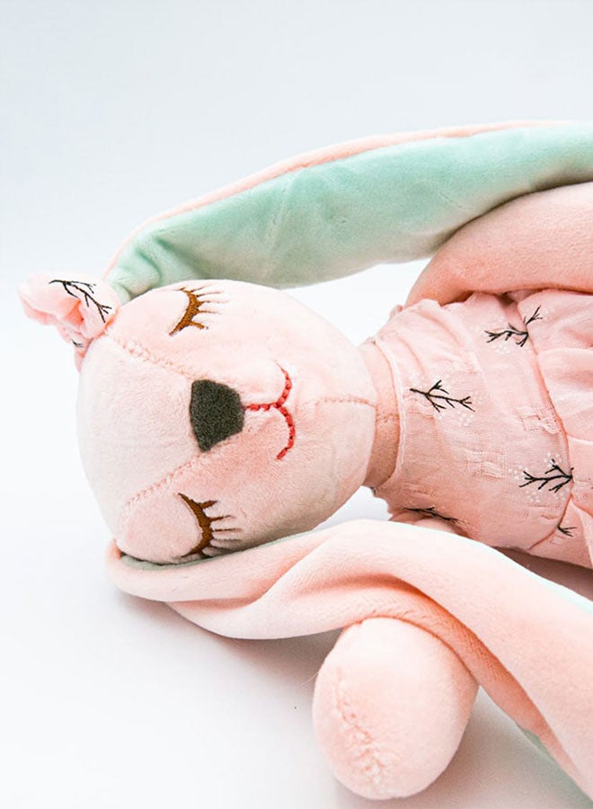 Kawaii Long, Floppy-Ears Bunny Plush Toy, Cute Rabbit Plushie Doll, Gift Idea for Kids and Girls, 45cm, Pink