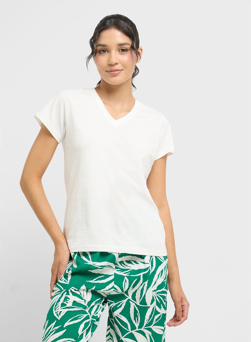 Ginger Cotton T-Shirt & Pyjama Set  - Image 3