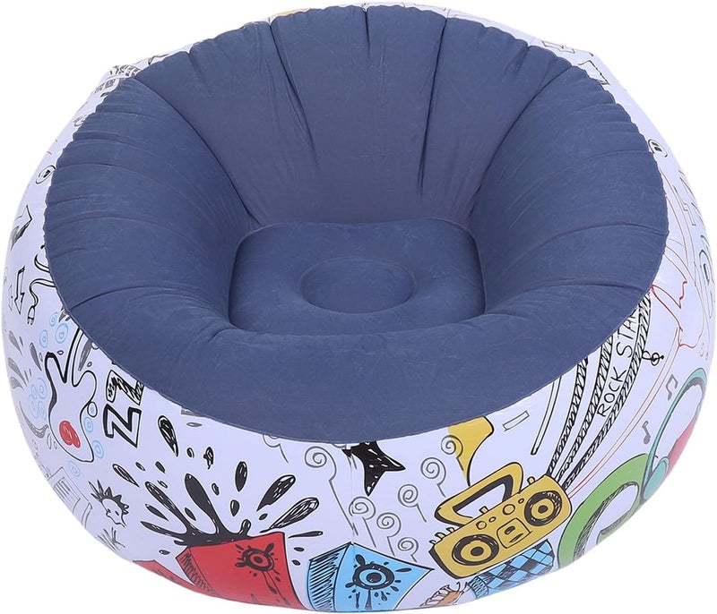 [Indoor & outdoor usable] TOPINCN PVC Flocking Graffiti Inflatable Lounge Chair Sofa Portable for Home Camping Room Quick Inflation Comfortable Easy Storage (#2) Fit all Gulf countries Made per KSA market demand Global upgraded practical design Hot & cold climate compatible Global simple assemble options Space saving Upgraded classic design Elegant appearance Heat resistant design Multi-budget available picks Practical modern design Shop & home all-space compatible Major city pickup option Labor saving optimized design Special offer Fit Saudi climate In-house warehouse packing Remote area delivery Ergonomic build Quick available purchase options Occasional & permanent usable Global trendy simple build All user group compatible Heavy load resistant - Image 4