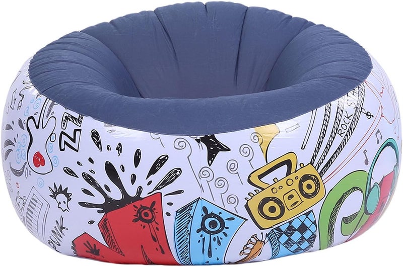 [Indoor & outdoor usable] TOPINCN PVC Flocking Graffiti Inflatable Lounge Chair Sofa Portable for Home Camping Room Quick Inflation Comfortable Easy Storage (#2) Fit all Gulf countries Made per KSA market demand Global upgraded practical design Hot & cold climate compatible Global simple assemble options Space saving Upgraded classic design Elegant appearance Heat resistant design Multi-budget available picks Practical modern design Shop & home all-space compatible Major city pickup option Labor saving optimized design Special offer Fit Saudi climate In-house warehouse packing Remote area delivery Ergonomic build Quick available purchase options Occasional & permanent usable Global trendy simple build All user group compatible Heavy load resistant - Image 5