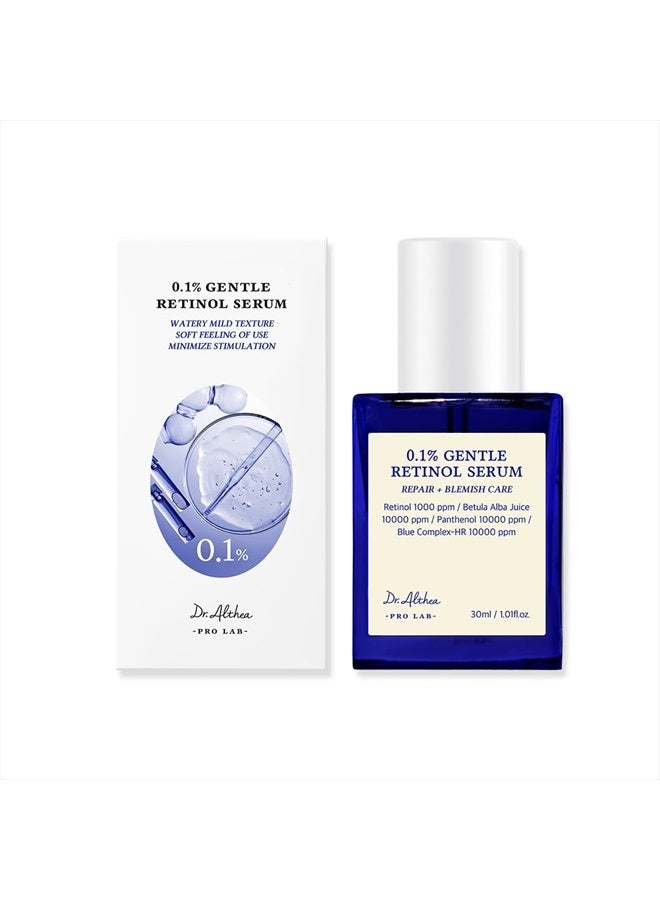 Dr.althea سيروم ريتينول لطيف 0.1 - العناية بالبشرة الكورية، 1.01 أونصة سائلة، يقلل التجاعيد، الخطوط الدقيقة، وعلامات الشيخوخة، عناية لطيفة بالبشرة ليلاً ونهاراً - Image 1