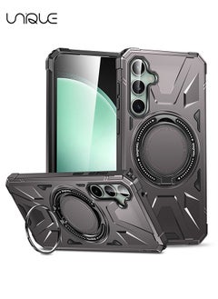 Unique For Samsung S24 PLUS Phone Case - Compatible MagSafe Phone Case - Magnetic Car Phone Case - Drop Resistant TPU Abrasion Resistant PC Case - Dark Gray  - Image 1