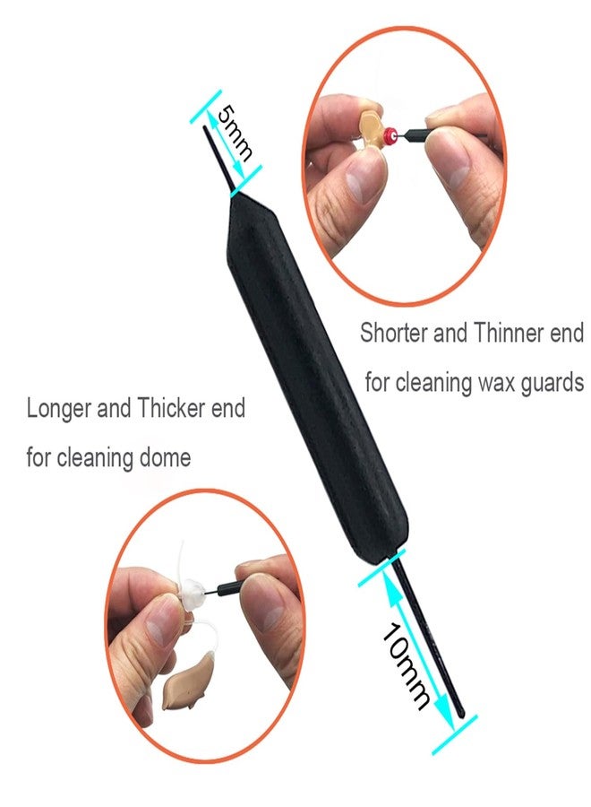 AIERTING 20 Pieces Click Sleeve Vented 2.0 Domes for Connexx/Siemens/Signia and Rexton RIC Hearing Aids with Cleaning Brush Tools and Carry Case (Extra Small) - Image 4