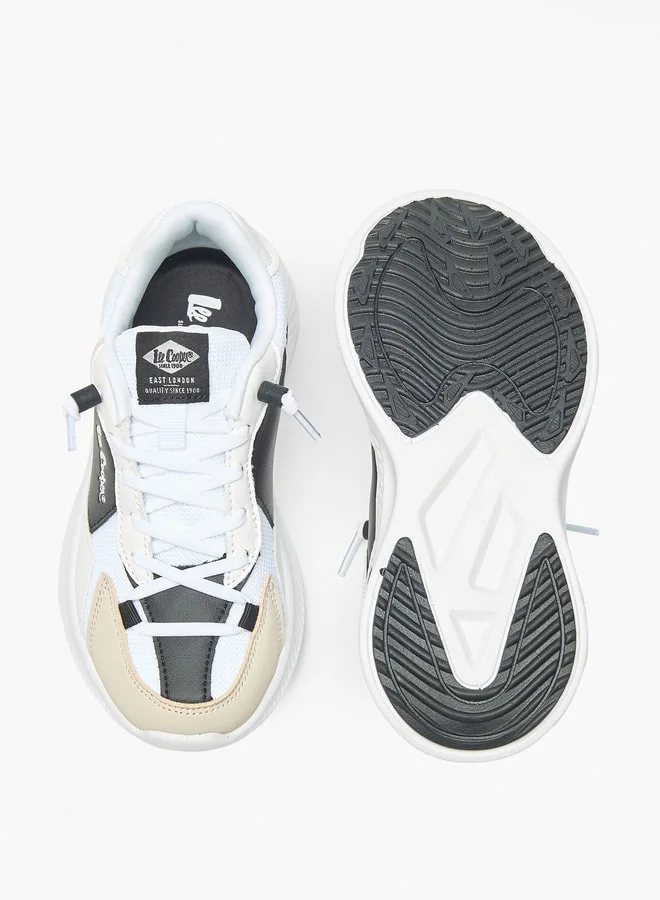 Lee Cooper Boy's Colourblock Sneakers with Lace-Up Closure